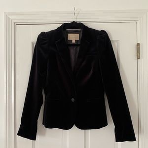 Chic Banana Republic Black Velvet Blazer Sz 8